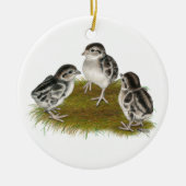 Chukar Partridge Chicken Keramisch Ornament (Voorkant)