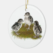 Chukar Partridge Chicken Keramisch Ornament (Links)