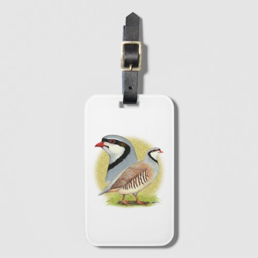 Chukar Partridge Combo Bagagelabel (Voorkant (verticaal))