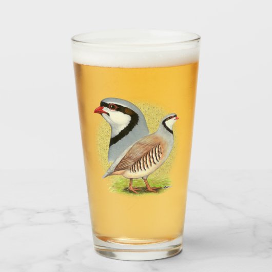 Chukar Partridge Combo Glas (Voorkant gevuld)