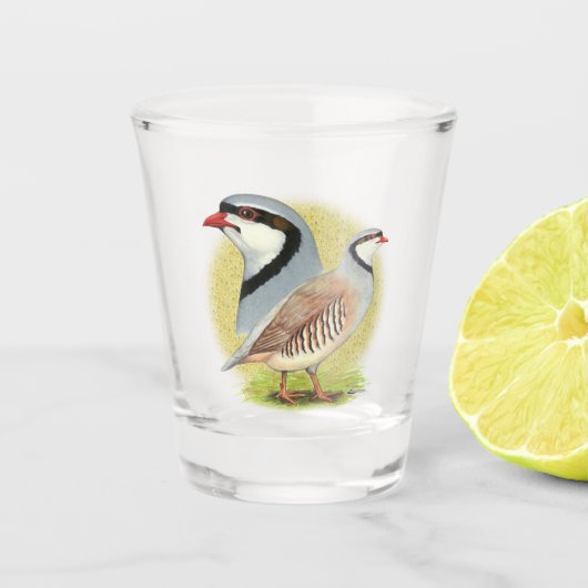 Chukar Partridge Combo Shot Glas (Voorkant)