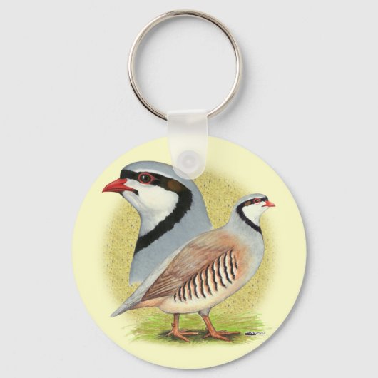 Chukar Partridge Combo Sleutelhanger (Voorkant)