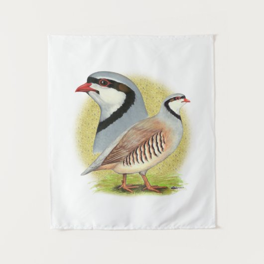 Chukar Partridge Combo Wandkleed (Voorkant)