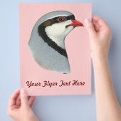 Chukar: Partridge Head Flyer (Hand)