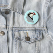 Chukar: Partridge Head Ronde Button 5,7 Cm (In situ)