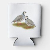 Chukar Partridge Pair Blikjeskoeler (Voorkant)