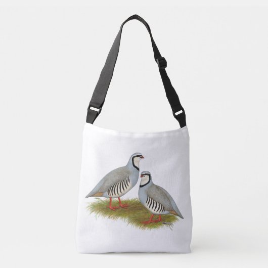 Chukar Partridge Pair Crossbody Tas (Voorkant)
