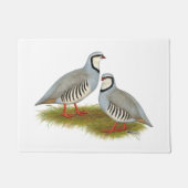 Chukar Partridge Pair Deurmat (Voorkant)
