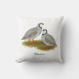 Chukar Partridge Pair Kussen