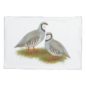 Chukar Partridge Pair Kussensloop (Achterkant)