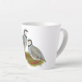 Chukar Partridge Pair Latte Mok (Rechterhoek)