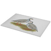 Chukar Partridge Pair Snijplank (Hoek)