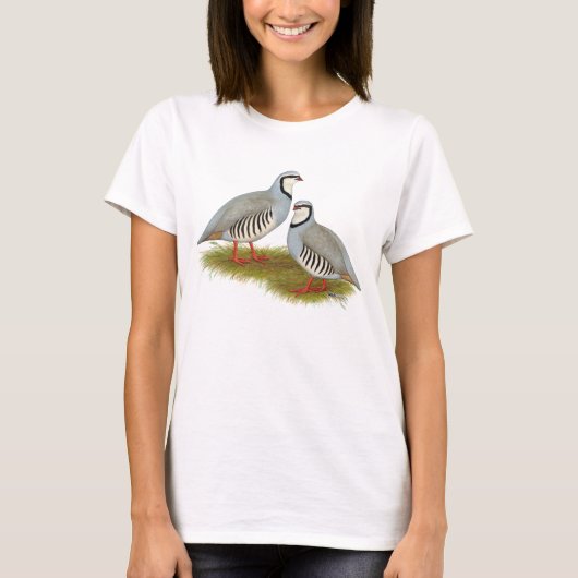 Chukar Partridge Pair T-shirt (Voorkant)