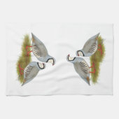 Chukar Partridge Pair Theedoek (Horizontaal)