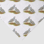 Chukar Partridge Pair Tissuepapier (Detail)