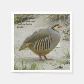 Chukar Partridge Servet (Voorkant)
