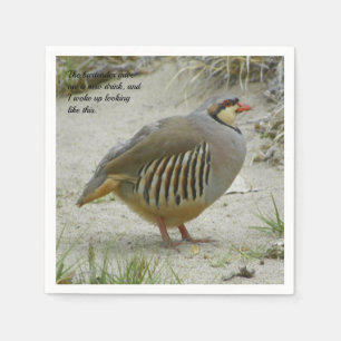 Chukar Partridge Servet