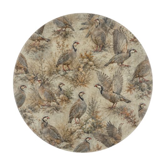 Chukar Patrijs, Kunst  Snijplank (Voorkant)