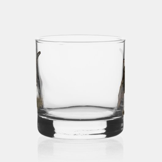 Chukar patrijs, kunst whisky glas (Rechts)