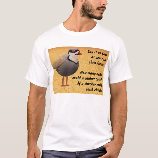 Chukar Tongue Twister T-shirt (Voorkant)