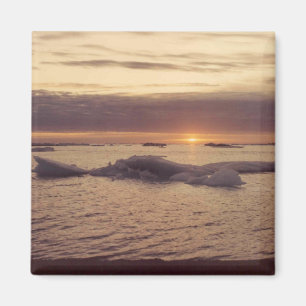 Chukchi Zee Herfst Ice Barrow Alaska Foto Design Magneet