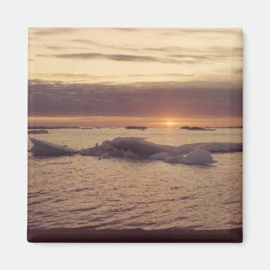 Chukchi Zee Herfst Ice Barrow Alaska Foto Design Magneet (Voorkant)