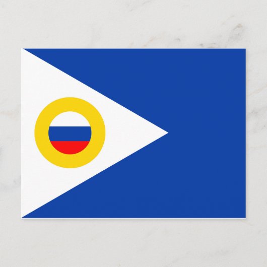 chukotka vlag rusland republiek regio briefkaart (Voorkant)