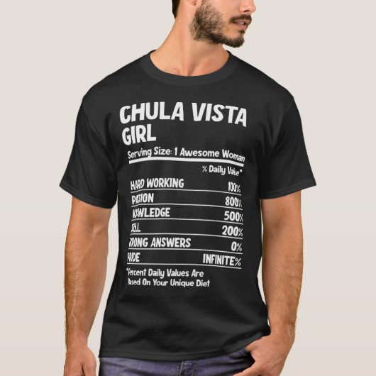 Chula Vista Girl T-shirt (Voorkant)