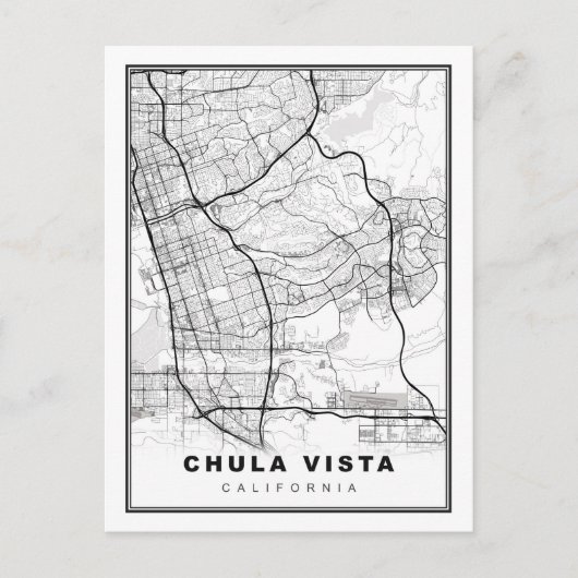 Chula Vista Kaart (Voorkant)