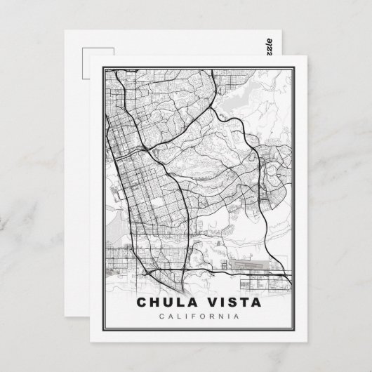 Chula Vista-kaart Briefkaart (Voorkant / Achterkant)