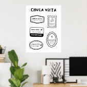 Chula Vista - Reisstempel Collectie Poster (Thuiskantoor)