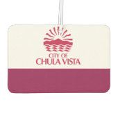 Chula Vista-stadsvlag Luchtverfrisser (Achterkant)