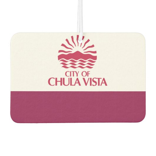 Chula Vista-stadsvlag Luchtverfrisser (Voorkant)