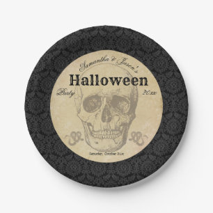 Chull Halloween Vintage Papieren Bordje