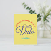 Chulla Vida / Ecuador Briefkaart (Staand voorkant)