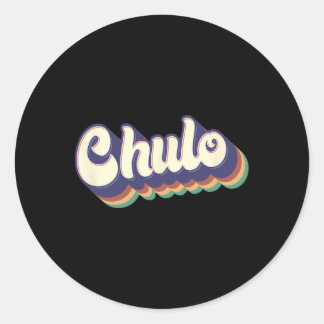 Chulo Latino Mannen Boys Cinco de Mayo Retro Spaan Ronde Sticker