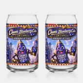 Chum bosbessen cola/drinkware/ bosbessen cola blikvorm glas (Achterkant)