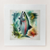 Chum salmon 240624AREF108 - Watercolor Legpuzzel (Horizontaal)