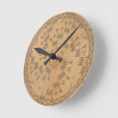 Chumash Native American Art Clock Ronde Klok (Hoek)