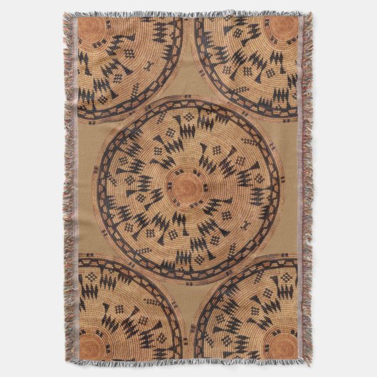 Chumash Native American Art Deken (Voorkant Verticaal)