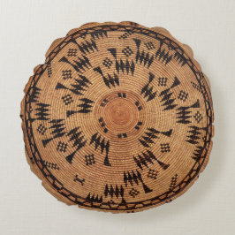 Chumash Native American Art Rond Kussen