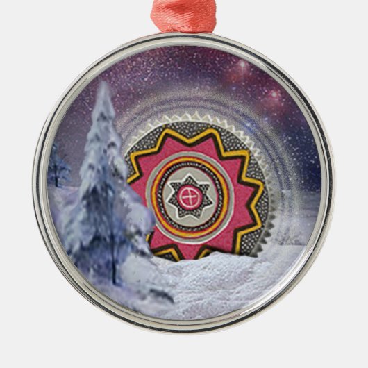 Chumash-symbool Metalen Ornament (Voorkant)