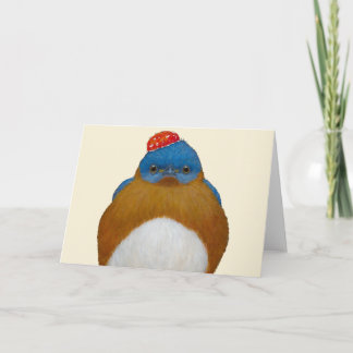Chumlee de blauwe vogel kaart