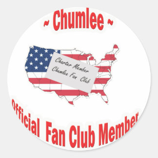 Chumlee-Fan-Club Ronde Sticker