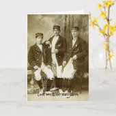 Chummy Young N Knap Cricket Team Spelers 1890' Kaart (Gele Bloem)