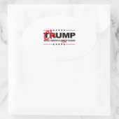 Chump 2016 - Make America Hate Again Ovale Sticker (Tas)