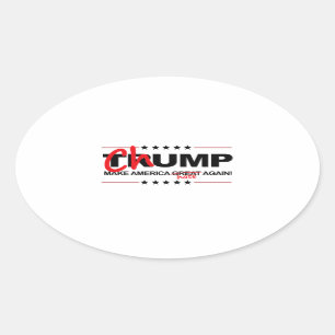 Chump 2016 - Make America Hate Again Ovale Sticker