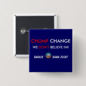 CHUMP CHANGE - BUTTON@1 VIERKANTE BUTTON 5,1 CM (Voorkant /achterkant)