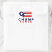CHUMP FENCE 2016 - Anti-Trump - Ronde Sticker (Tas)
