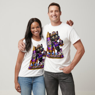 chums Cola Captain fizz T-shirt/arcania cat T-shir T-shirt